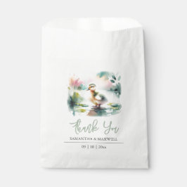 Pato de color de agua de las bolsas Baby Shower Fa