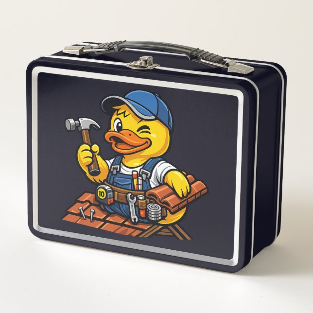Pato de Goma Reparador de Techos (Anverso)