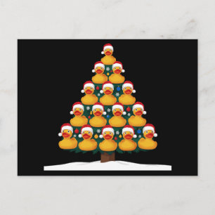 Pato de goma sombrero de Santa Navidad árbol Navid