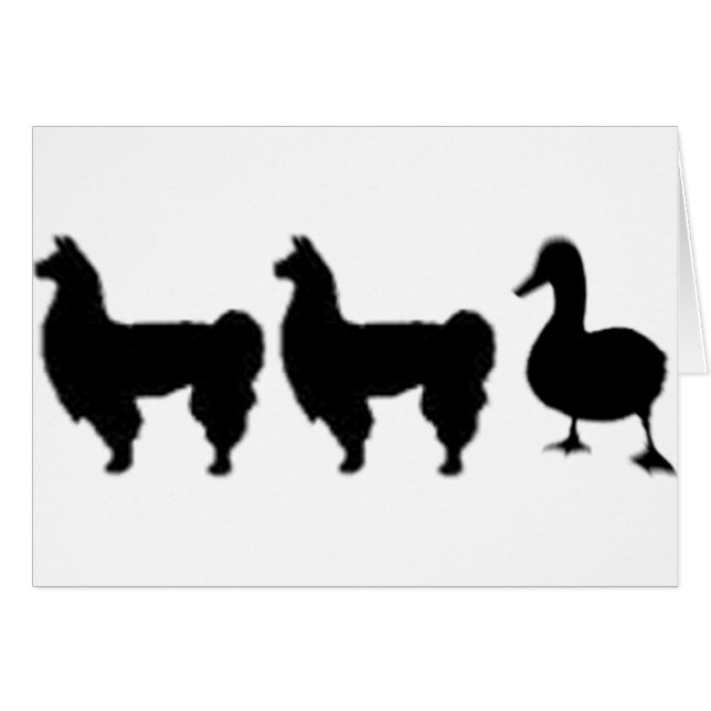 Pato de la llama de la llama (Anverso (Horizontal))