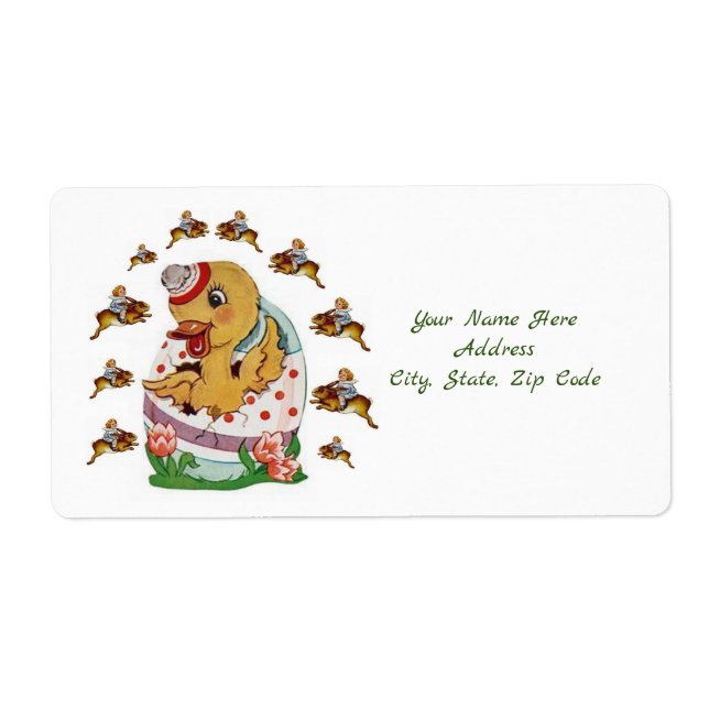 Pato de las etiquetas de Pascua (Frente)