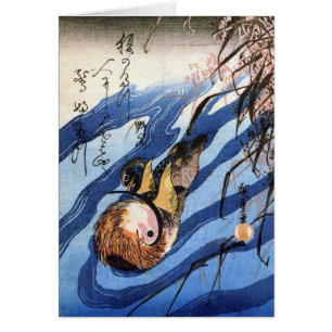 Pato de mandarín, Hiroshige