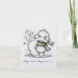 Pato de Navidad en Blanco y Negro