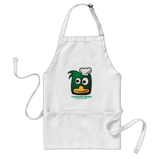 Pato de Taiwán que cocina el delantal