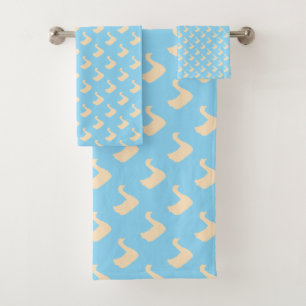 Pato Ducky Diagonal Azul Claro Niños  