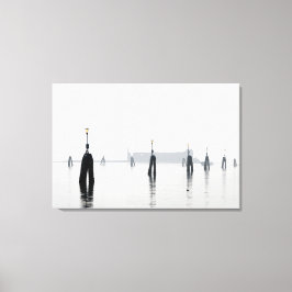 PATO EN LA impresión de lienzo estirado en LAGUNA