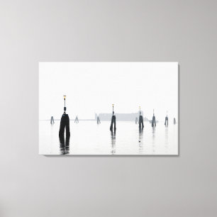 PATO EN LA impresión de lienzo estirado en LAGUNA