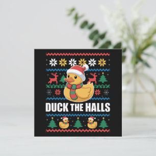 Pato Los Pasillos Feo Navidad Divertido Santa Clau