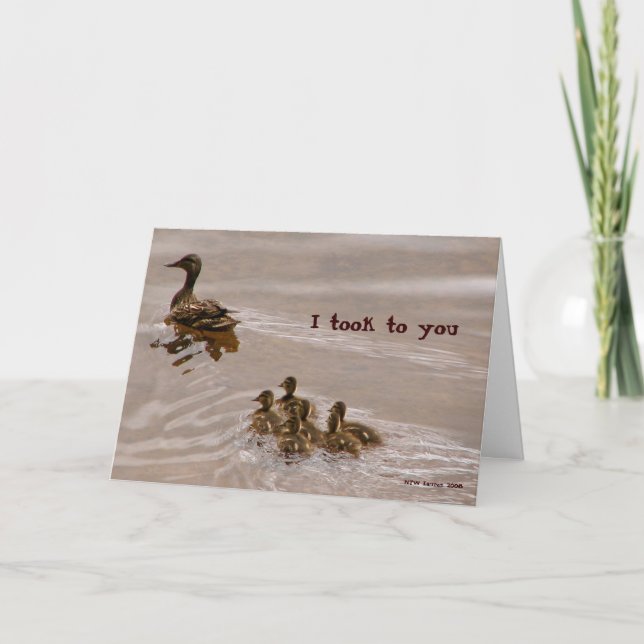 Pato para regar la tarjeta (Anverso)