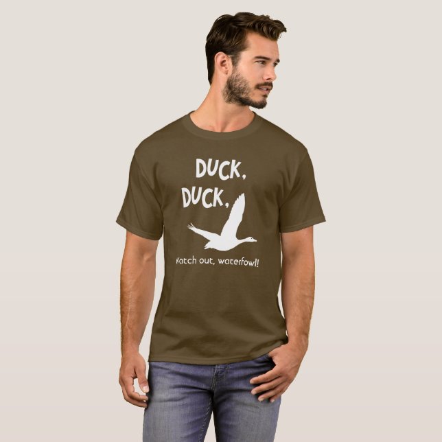 Pato, Pato, Camiseta de Personalizable de oca (Anverso completo)