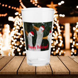 Patos Blancos Con Sombrero Rojo