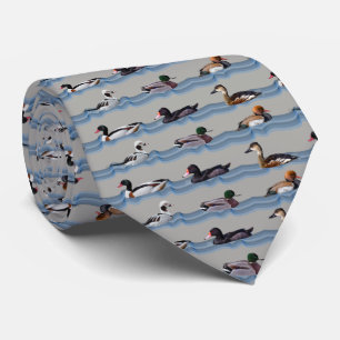 Patos Dandy Corbata Impresión Doble Cara (Gris)