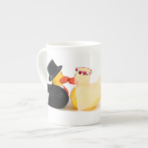 Patos de boda 4 ... tazas de cerámica