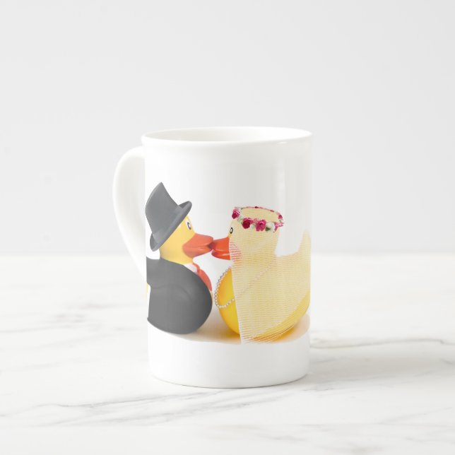 Patos de boda 4 ... tazas de cerámica (Izquierda)