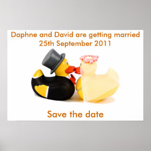 Patos de boda ... Póster