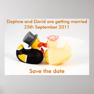 Patos de boda ... Póster
