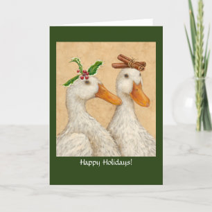 Patos de Navidad Tarjeta de vacaciones doblada
