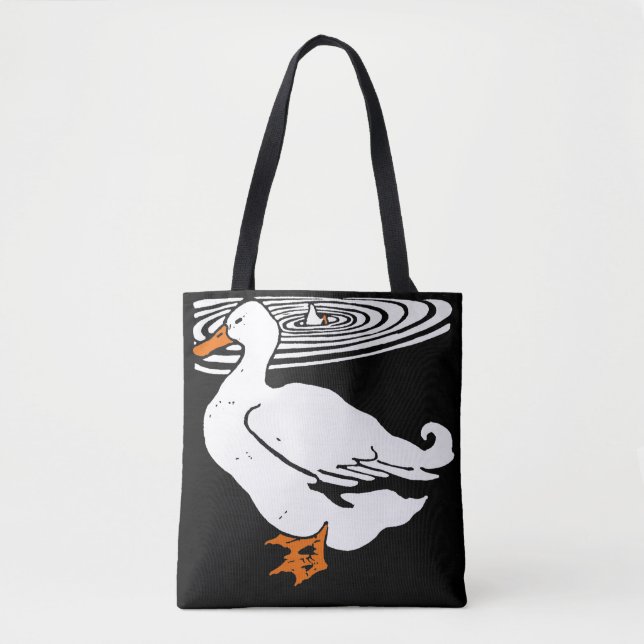 Patos de Woodcut victorianos en bolsa (Anverso)