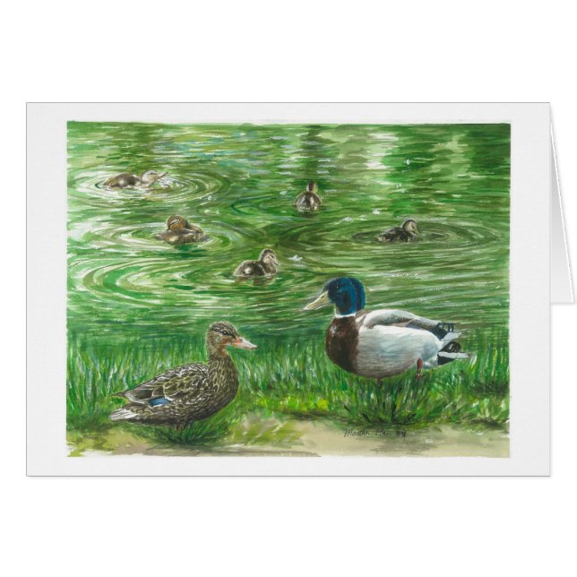 Patos en el estanque de Glendoveer (Anverso (Horizontal))