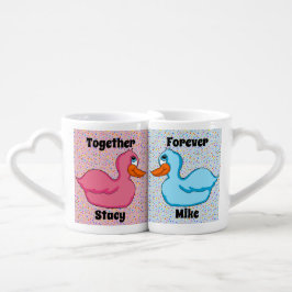 Patos en taza de los amantes del amor