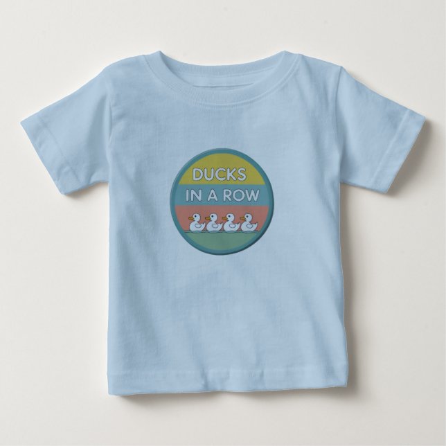 Patos en una camiseta motivacional de corte de fil (Anverso)