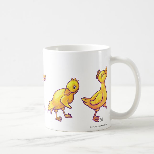 Patos en una taza de fila (Derecha)
