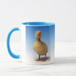 Patos en una taza de fila