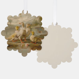 Patos - Estacionamiento de decoración de tarjetas