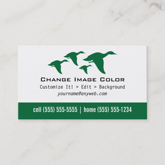 Patos - tarjeta de visita personal (Anverso)