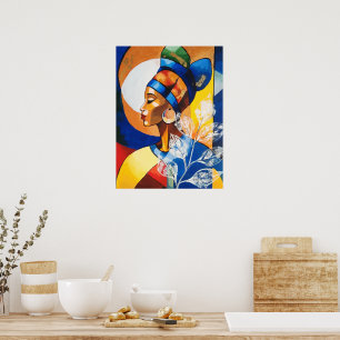 Patrimonio Dorado: Arte de Pared de Reina Africana