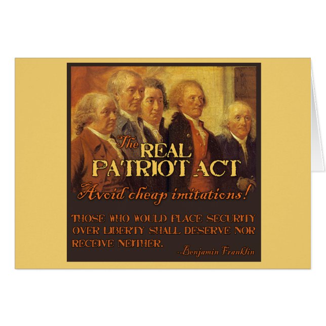 Patriot Act real, los fundadores (Anverso (Horizontal))