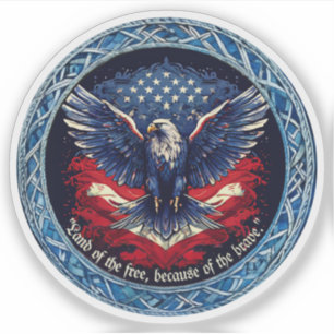 Patriot Personalizado-Cut Vinyl Pegatina
