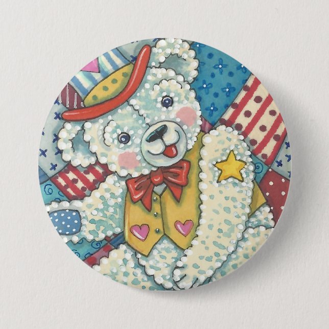 PATRIOTA BOTÓN DE OSO TEDDY Y PATCHWORK (Anverso)