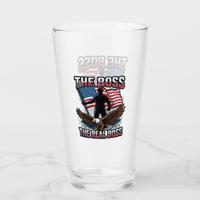 Patriotic American Eagle The Real Boss Design (Anverso)
