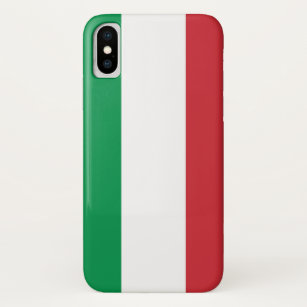 Patriotic Iphone X Funda con bandera de Italia
