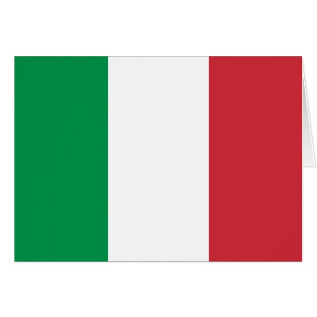 Patriotic Italian Flag (Anverso (Horizontal))