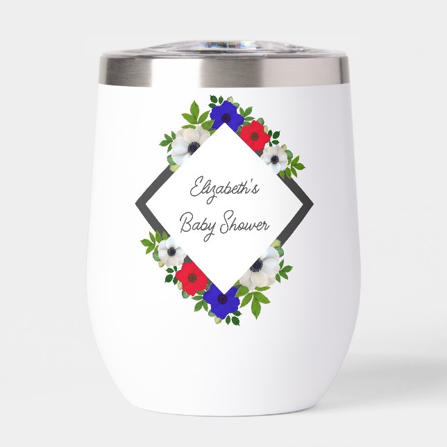 Patriotic Panda Anemone Baby Shower (Frente)