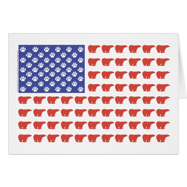 Patriotic Polar Bears USA (Anverso (Horizontal))
