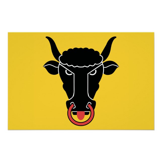 Patriotic wall poster with Flag of Uri (Anverso)