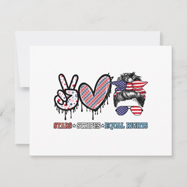 Patriótico de la Bandera Estadounidense divertida (Anverso)