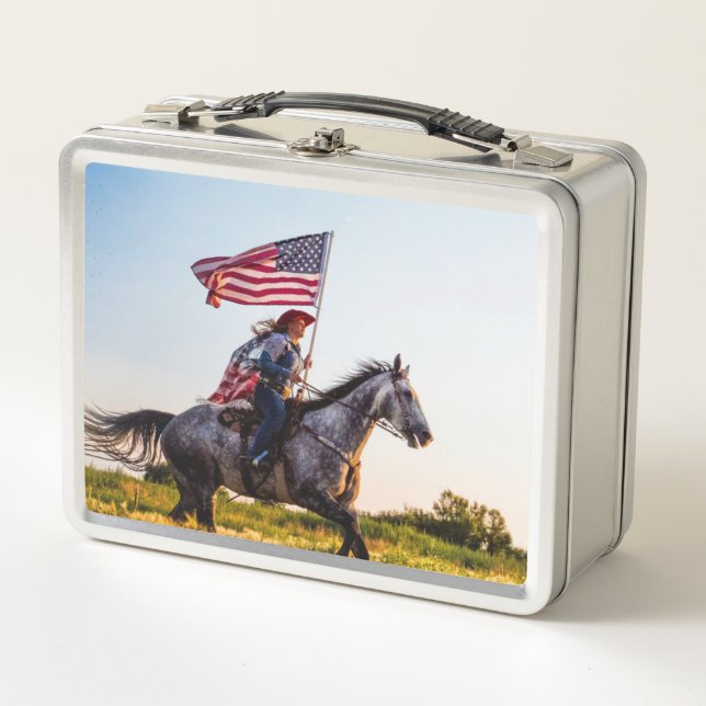 Patriótico del personalizable Lunchbox (Anverso)