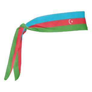 Patriótico elegante de la bandera de Azerbaiyán