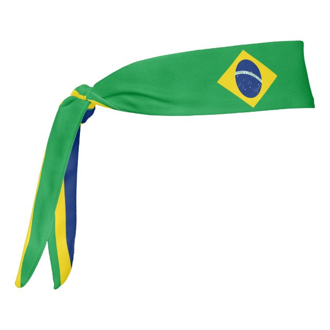 Patriótico elegante de la bandera de Brasil (Girar 270)