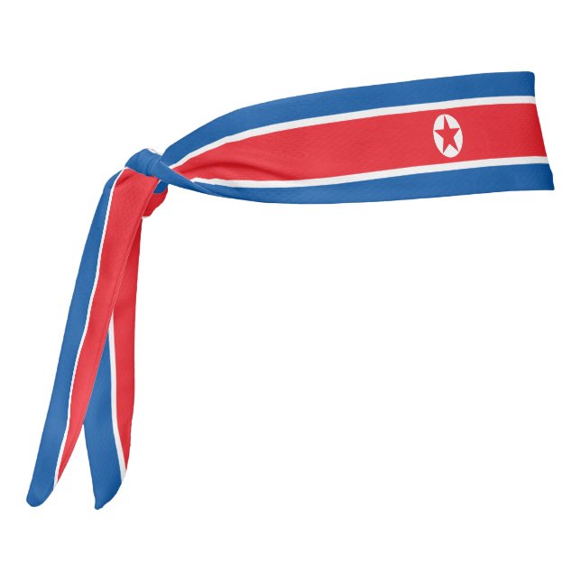 Patriótico elegante de la bandera de Corea del Nor (Girar 270)