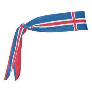 Patriótico elegante de la bandera de Islandia