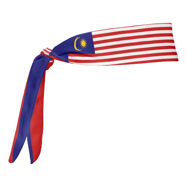 Patriótico elegante de la bandera de Malasia (Girar 270)