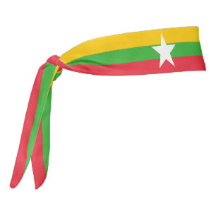 Patriótico elegante de la bandera de Myanmar