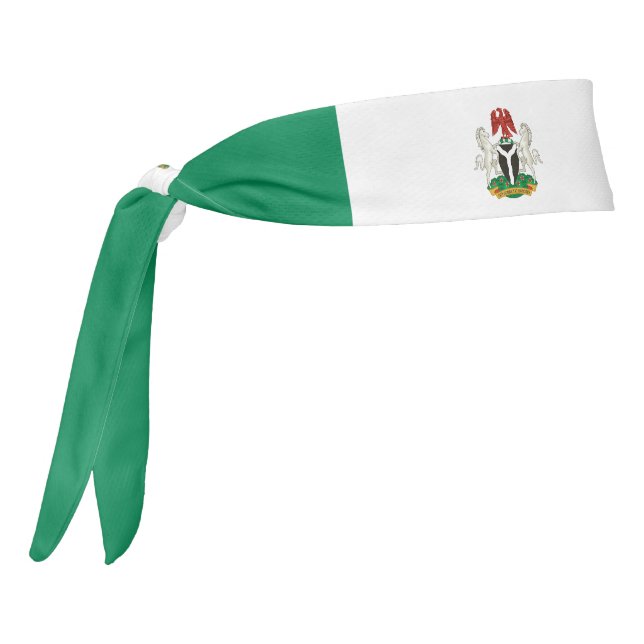 Patriótico elegante de la bandera de Nigeria (Girar 270)