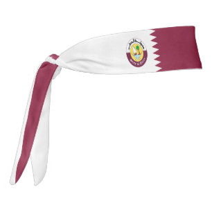 Patriótico elegante de la bandera de Qatar