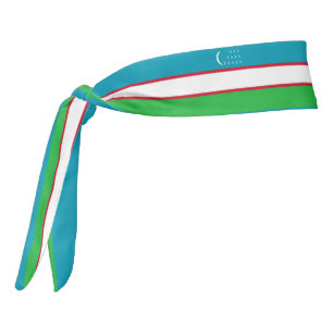 Patriótico elegante de la bandera de Uzbekistán